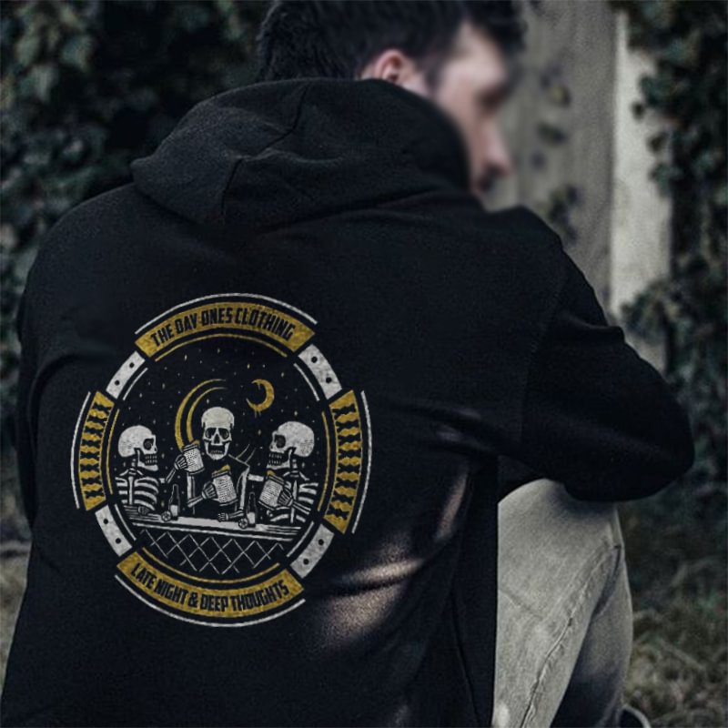 The Day Ones Clothing Late Night Deep Thoughts Hoodie - Krazyskull