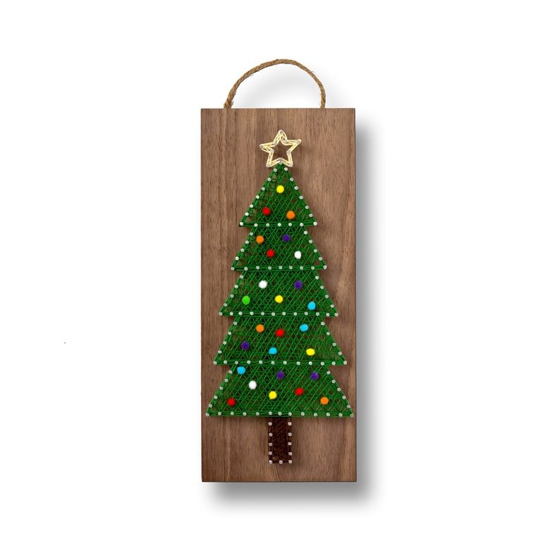 String Art -  Christmas Tree 5" x 12"-Ainnpuzzle