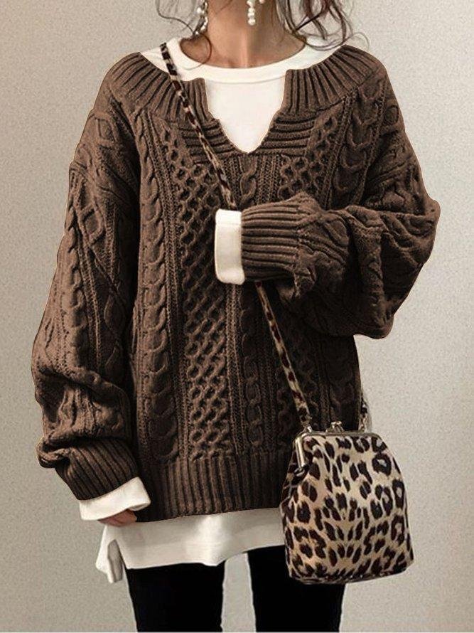 Long Sleeve Vintage Sweater-Corachic