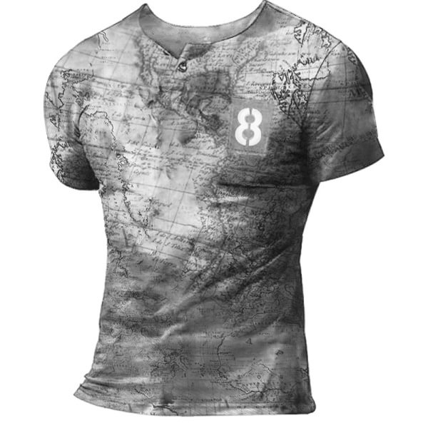 Mens outdoor tactical nautical print T-shirt / [viawink] /