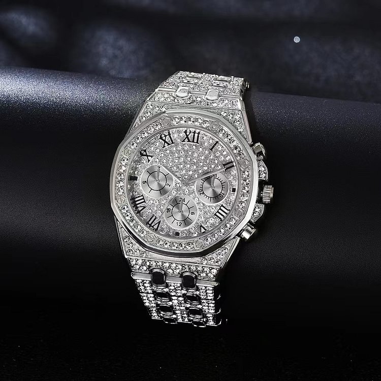 Iced Out Luxury Chronograph Men Watch