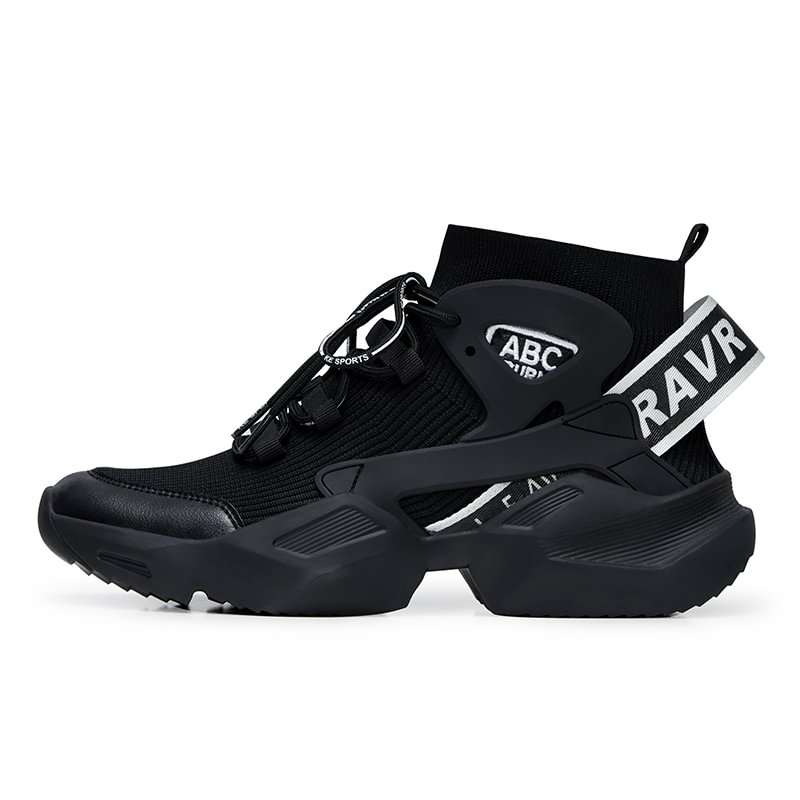 Matte Black White Low Sneakers / Techwear Club / Techwear