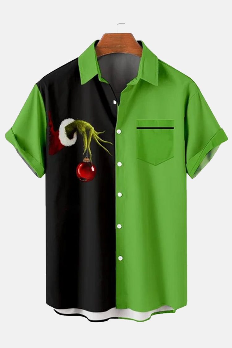 Tiboyz Green Finger Short Sleeve Shirt