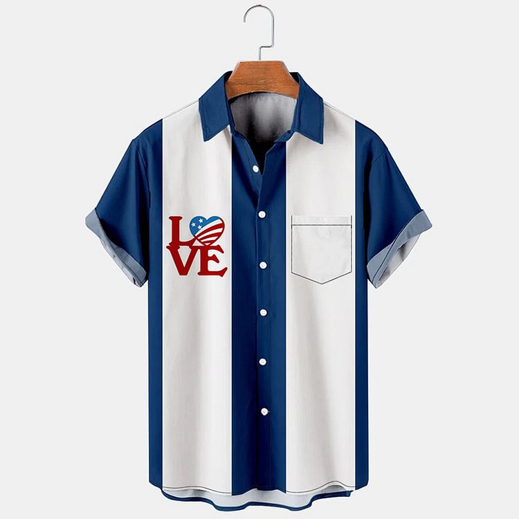 BrosWear Men's Fashion Love Shirt