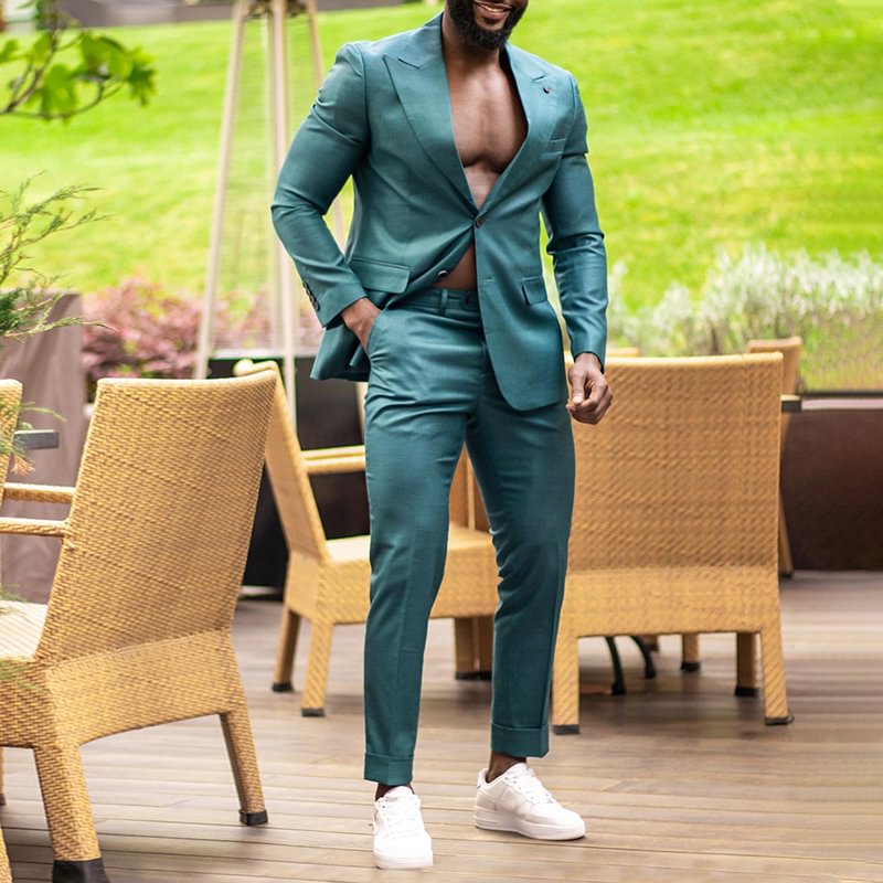 Tiboyz Stylish Outfits Green Suit And Pants Suit