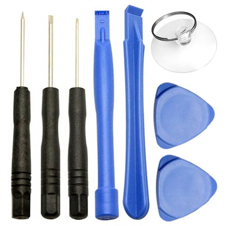 8 in 1 Cell Phones Opening Pry Repair Tool Suction Cup Screwdrivers Kits