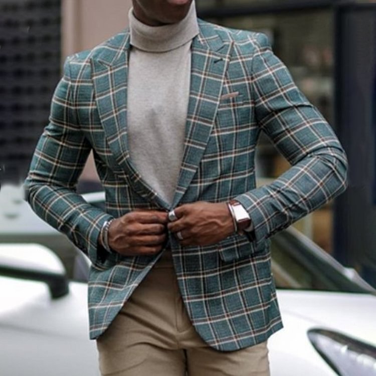 Fashion Casual Business Men's Jacket Suit