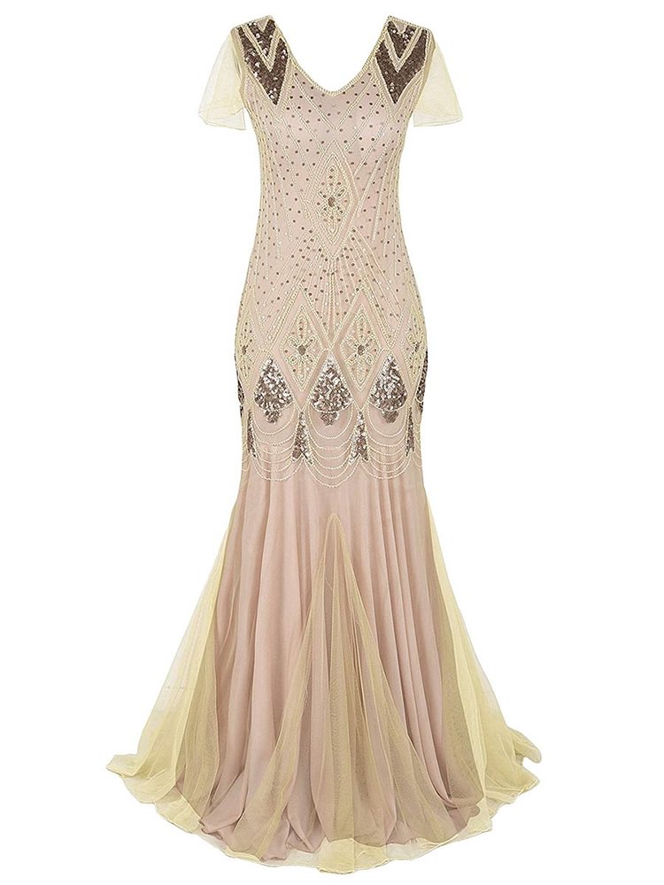 Mayoulove Modern Retro 1920 Gorgeous Pattern Dress-Mayoulove