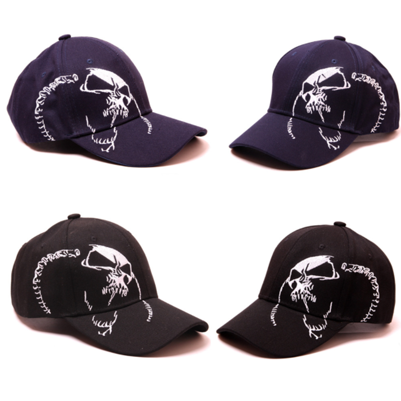 Fashion street skull letter embroidery casual hat - Livereid