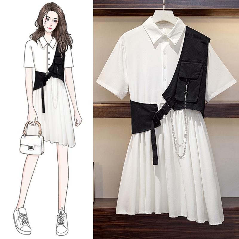 Harajuku Style Vest+Mini Dress P12257