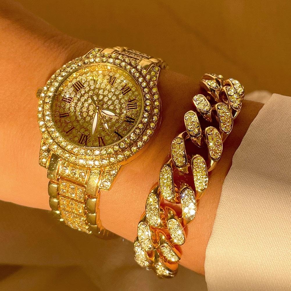 Iced Out Bling Women Watch-VESSFUL