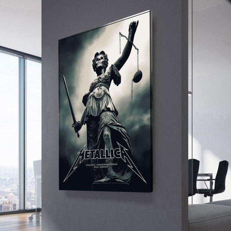 Metallica Köln Concert 2019 Poster Canvas Wall Art
