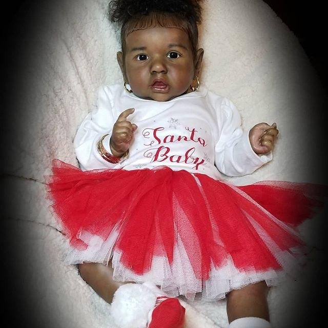  [Black Reborn] [Heartbeat💖 & Sound🔊]20'' Tracey Truly African American Reborn Baby Doll Girl - Reborndollsshop.com-Reborndollsshop®