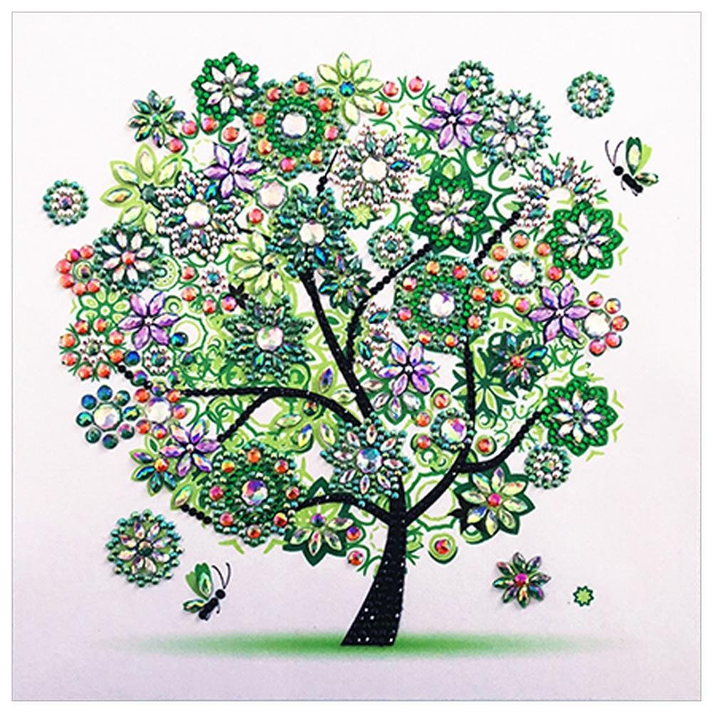 Partial Special Shaped Diamond Painting Tree