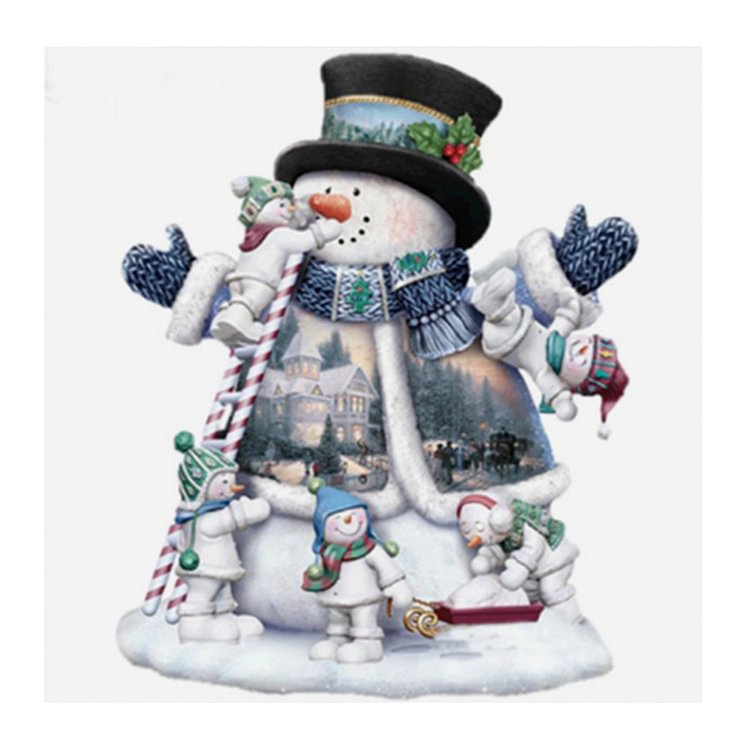 Christmas Snowman - Special Shaped Diamond Painting - 30*30CM