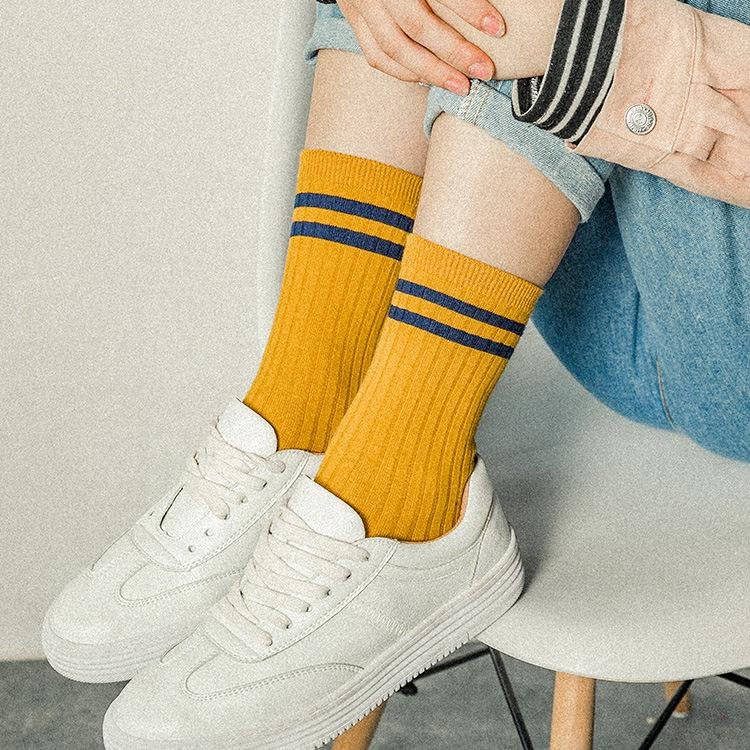 Korean Style Striped Socks