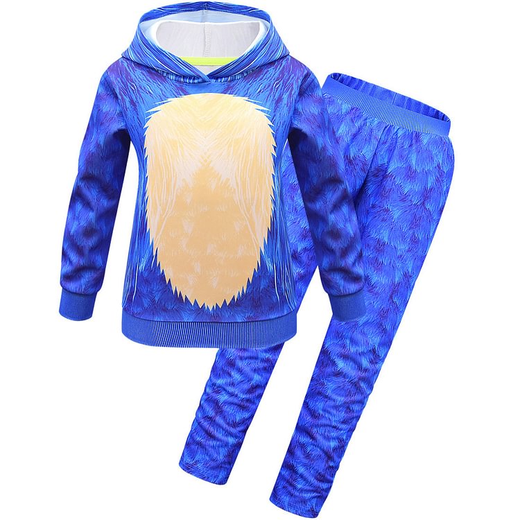 Autumn and winter Sonic the Hedgehog sonic the hedgehog cosplay suit sweater trousers mask 5134-Mayoulove