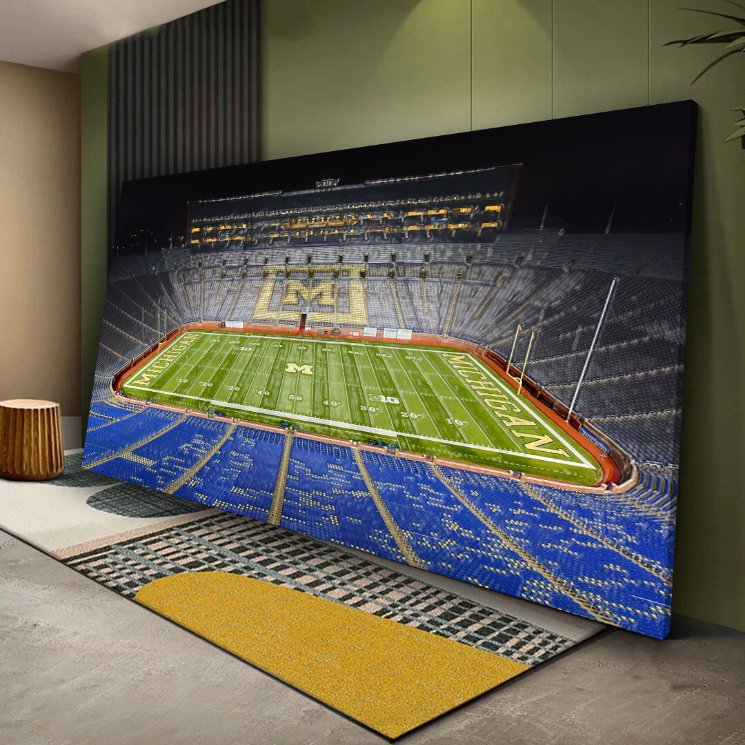 Michigan Stadium Canvas Wall Art