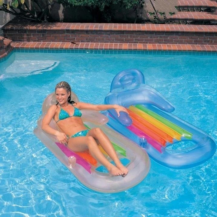 Swimming Floating Bed with Cup Holder  - tree - Codlins