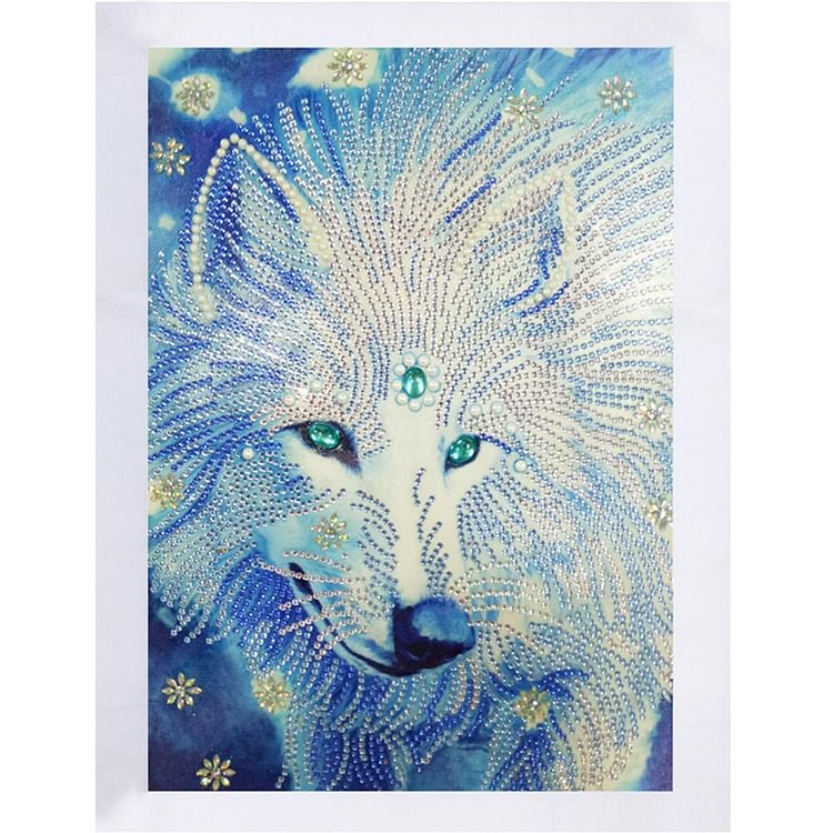 Wolf Animal - Special Shaped Drill Diamond Painting - 30x40cm(Canvas)