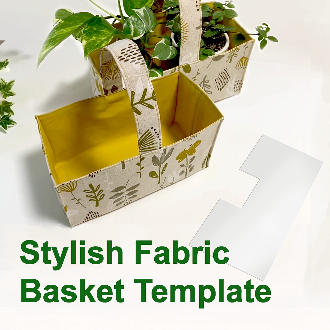Stylish Fabric Basket Template