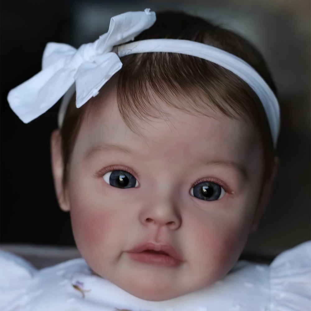 [New Series!]17'' & 22'' Real Lifelike Opened Eyes Reborn Toddlers Girl Doll Set with Clothes and Bottles Named Kristen