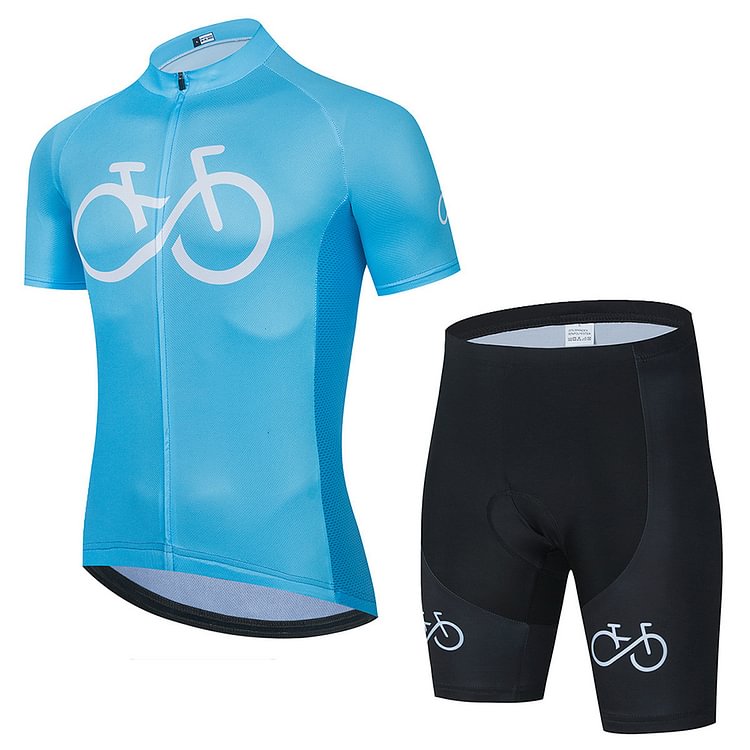 Bicycle Short Sleeve Clothing Men Bike Cycling Summer Breathable Jersey Set