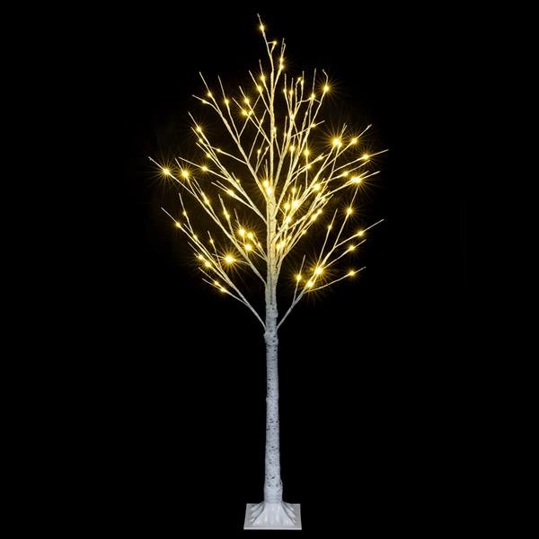 6FT Snowflake Christmas Tree with 96 LED Lamp、、sdecorshop