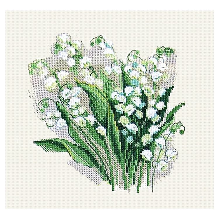 Lily Of The Valley-11Ct Stamped Cross Stitch-37*37CM
