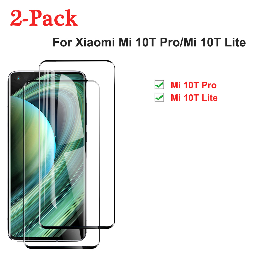 Ibywind Screen Protector for Mi 10T with Camera Lens Protector,Back Carbon Fiber Skin Protector,Including Easy Install Kit Pack of 2 Mi 10T Pro,