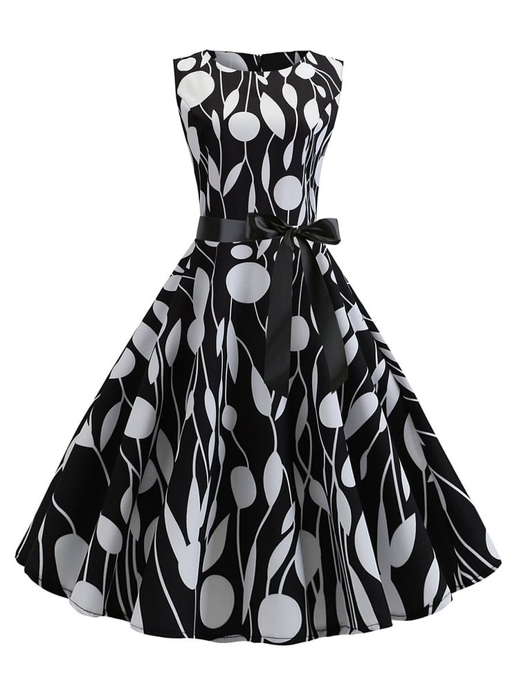 Mayoulove 1950s Dress Retro Style Vintage Dress-Mayoulove