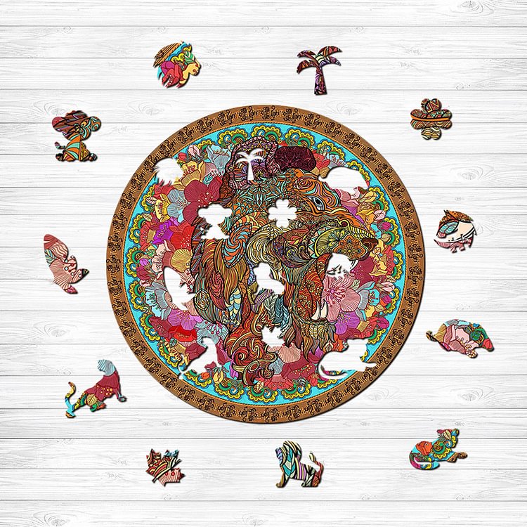 Blossoming Garden  Wooden Puzzle