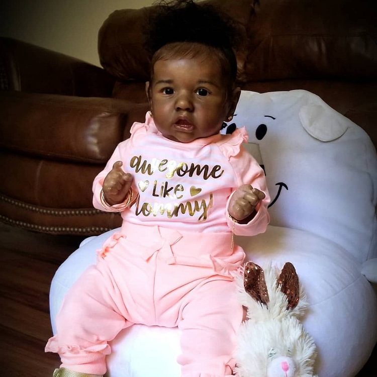  Black African American Silicone 20'' Kathy Truly Reborn Toddlers Baby Doll Girl - Reborndollsshop.com-Reborndollsshop®