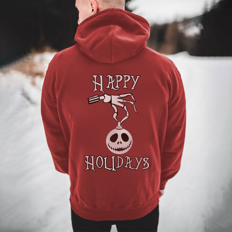 Happy Holidays Men's Hoodie -  