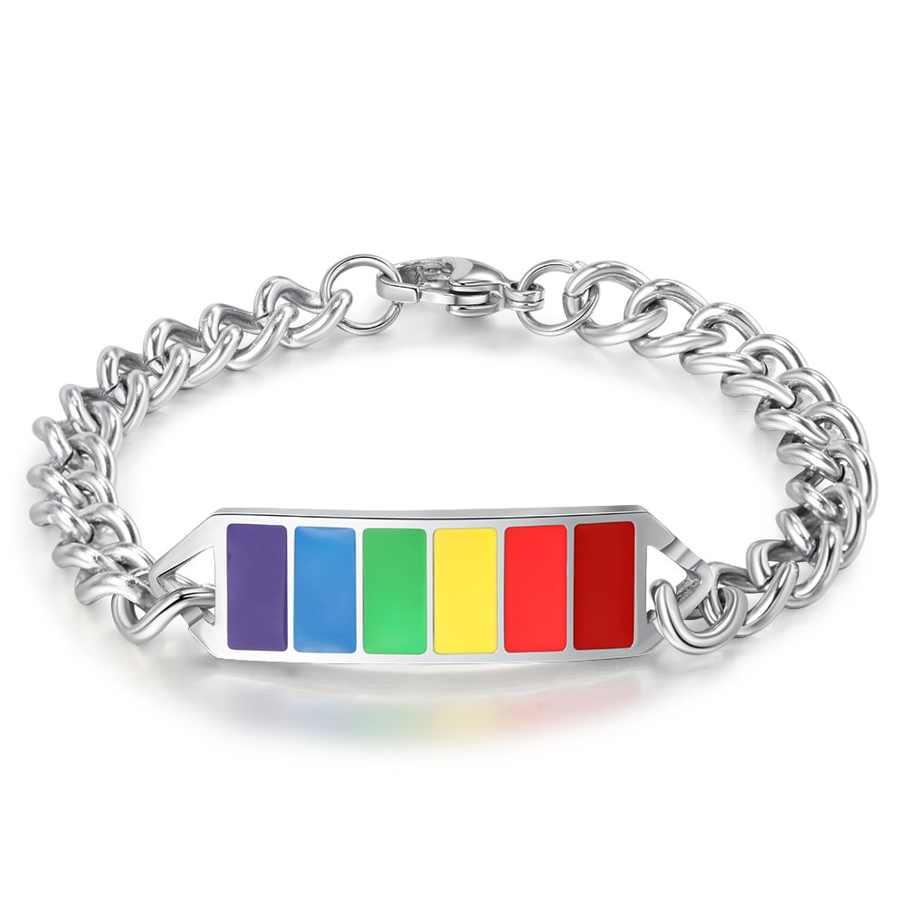 LGBT-Personalisierter Einfaches Regenbogenarmband t1 Kettenmachen