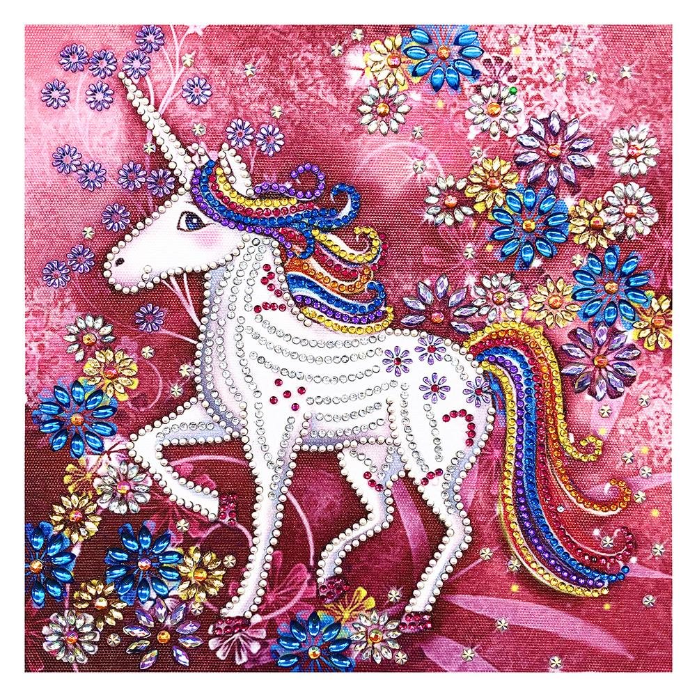 Partial Special Shaped Diamond Painting Unicorn