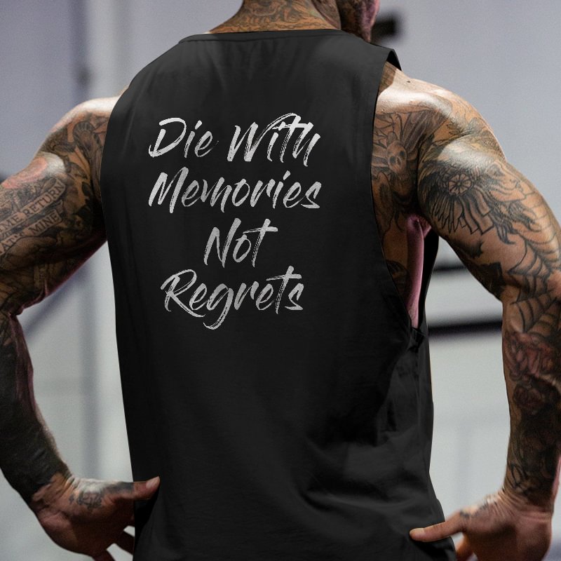Die With Memories Not Regrets Men's Sports Vest -  UPRANDY