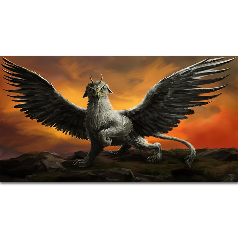 Jeffpuzzle™-JEFFPUZZLE™ Griffin Mythical Beast Wooden Jigsaw Puzzle