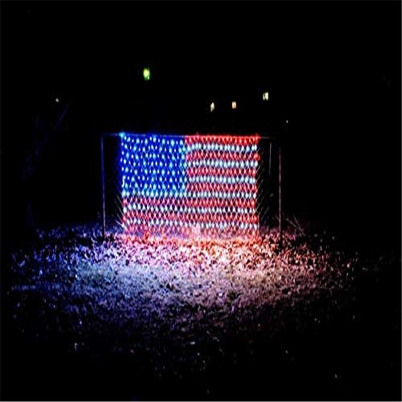 Details about   Voltage American Flag String Lights 420LEDs USA Flag Net Light Waterproof 30V 