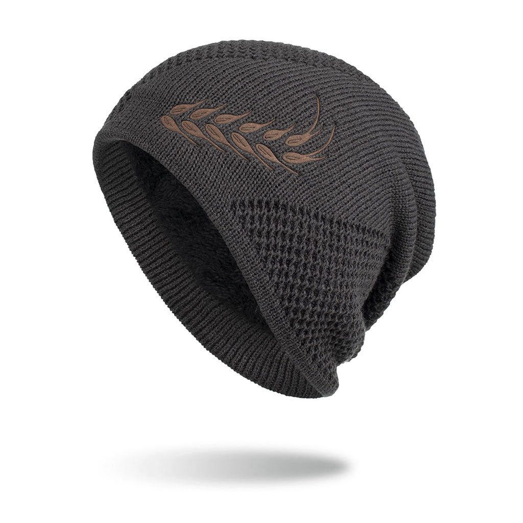Outdoor Warmth Embossed Knitted Pullover Cap / [viawink] /