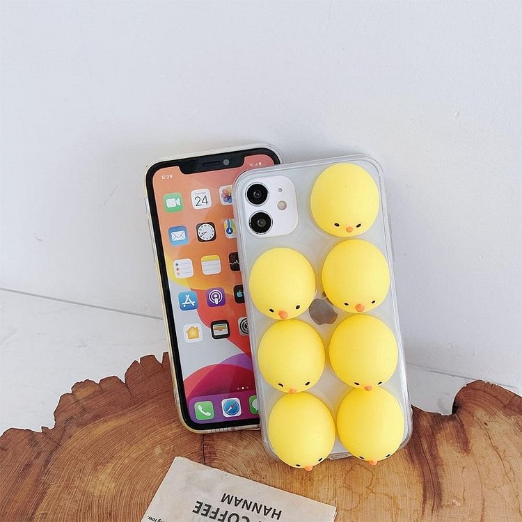 3D Cute Chick Depression Phone Case For iPhone-Mayoulove