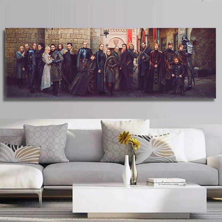 Game of Thrones Season 8 Full Cast Poster Canvas Wall Art
