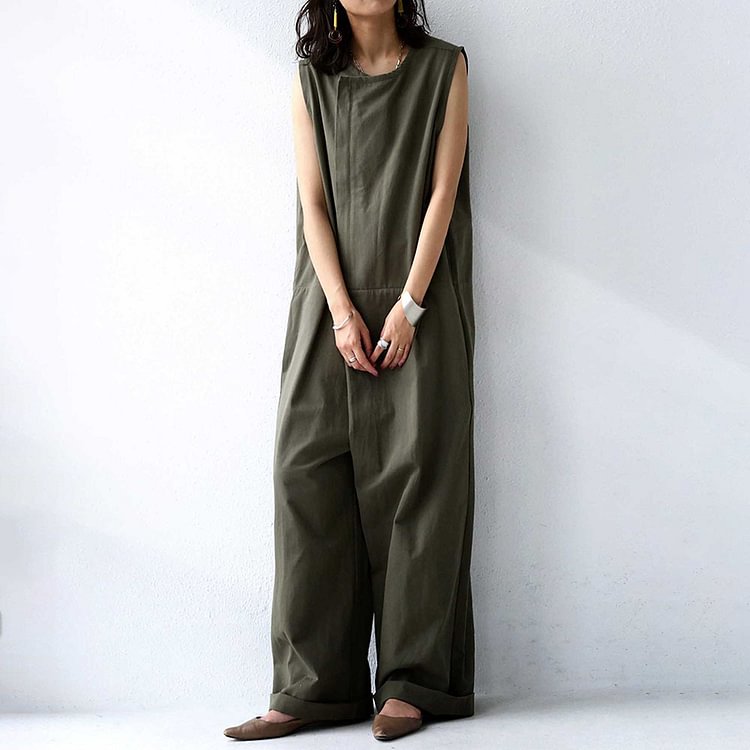 Women's Jumpsuits Casual Long Rompers Wide Leg Baggy Overalls Pants