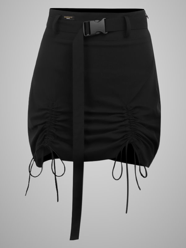 Harajuku Dark Bag Hip  Tooling Skirts