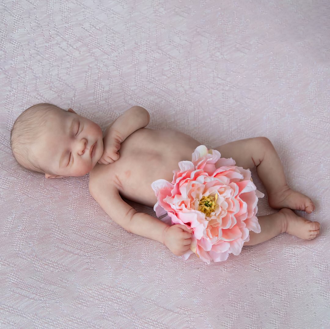20'' Newborn Baby Girl Felicity Doll That Look Real Girl,Cute Lifelike Handmade Silicone Vinyl Reborn Sleeping Doll Rbgdoll®