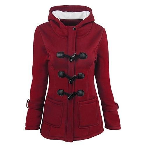 Women Plus Size Hooded Jacket New Large Coat Windbreaker Long Sleeve Big Outwear Jacket-Corachic