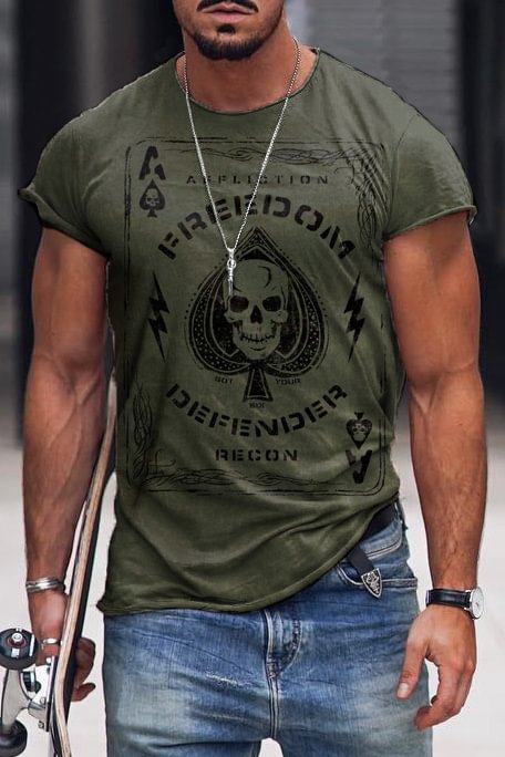 Tiboyz Casual Army Green T-Shirt