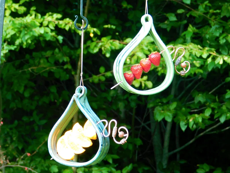 Handmade Spike Bird Feeder For Fruit or Suet  - tree - Codlins