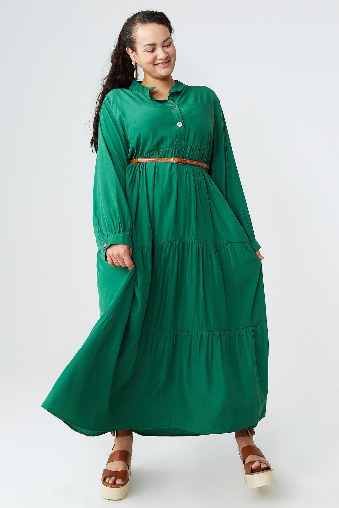 Forest Maxi Dress(Without belt) P12062