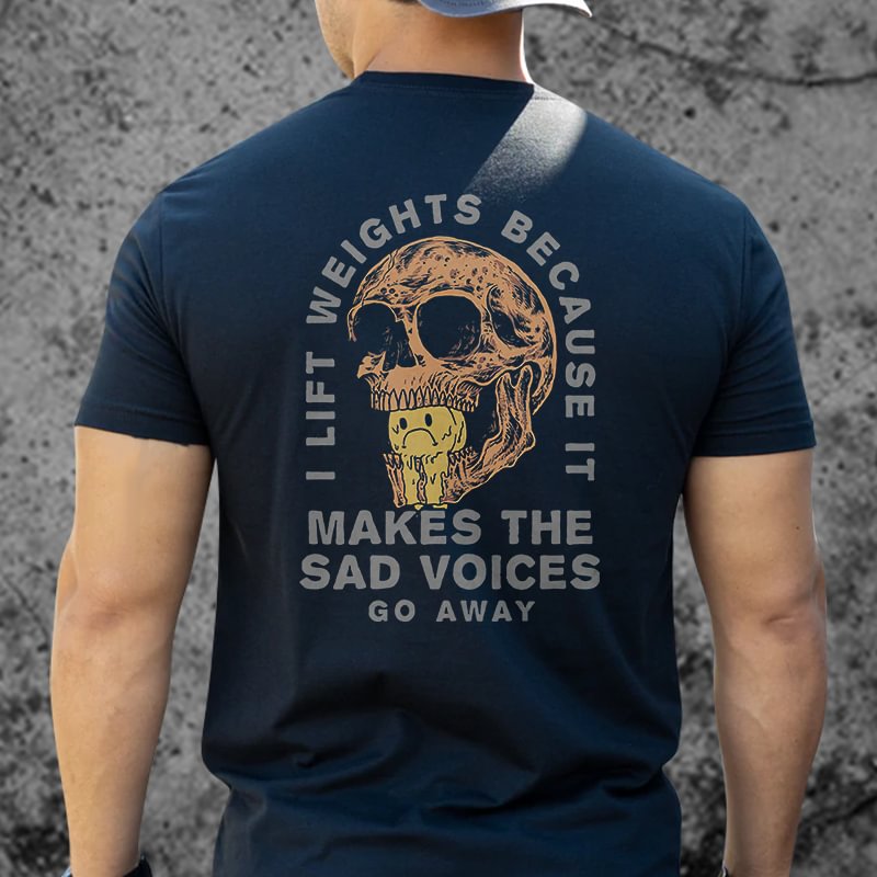 Livereid Makes The Sad Voices Go Away Print T-shirt - Livereid